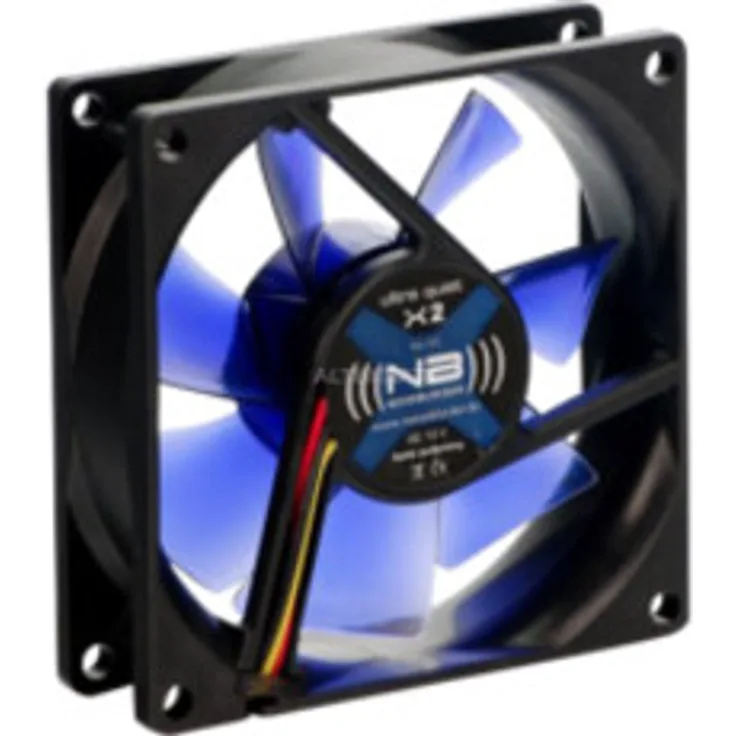 Noiseblocker BlackSilentFan X2 - Gehäuselüfter - 80 mm - Schwarz