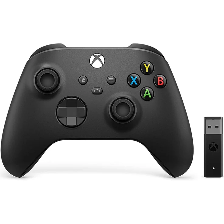 Microsoft Xbox One S Wireless Controller inkl. Adapter Schwarz (1VA-00002) (PC) – Bild 1