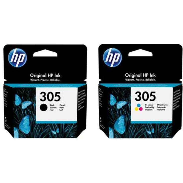 2 HP 305 black und color Druckerpatronen