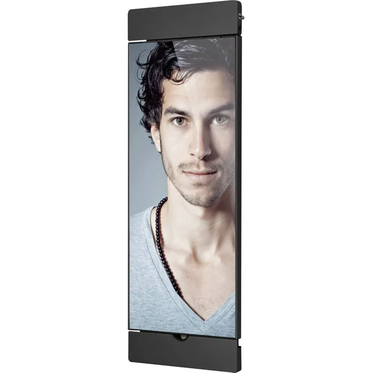 Smart Things S12 B sDock Pro Schwarz - abschließbare, UM 90° Drehbare Wandhalterung, Ladestation, Fotorahmen für Apple iPad Pro Apple Pro 12, 9'' (1.Gen + 2.Gen)
