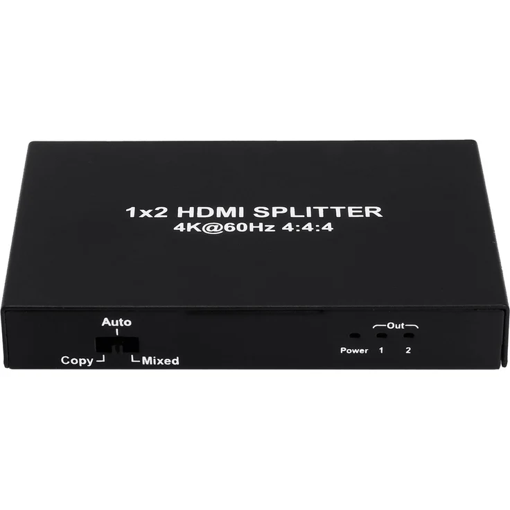 FeinTech VSP01201 HDMI 2.0 Splitter 1 auf 2 Verteiler Ultra-HD 4K60Hz YUV 4:4:4 HDR HDCP 2.2 EDID 18 Gbps – Bild 1