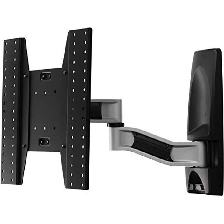 Vivanco 39291 Neigbare Wandhalterung für TV-Monitor-LED-Bildschirme bis 55 Zoll bis 35 kg, Wandabstand bis 570 mm VESA bis 400 x 400 mm variabel