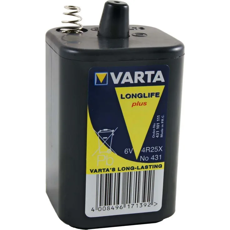 Varta 431 4R25X 6V Blockbatterie, Spezial Longlife, 1 Stück