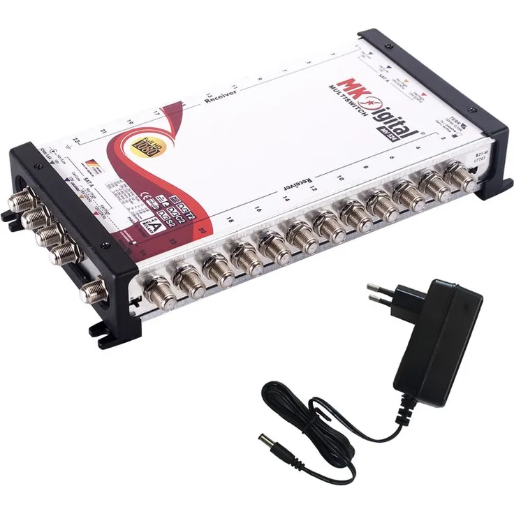MK Digital MV 5-24 Multischalter Multiswitch SAT Verteiler 5 auf 24 kaskadierbar (Drop)