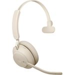 Jabra Evolve2 65 Headset, UC, USB-C, Ladestation, beige