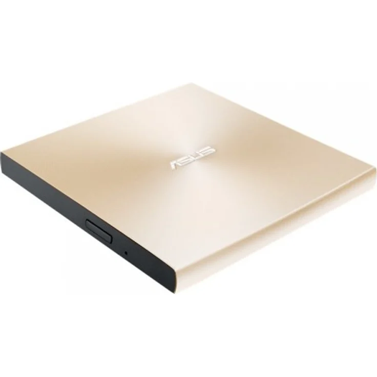 Asus ZenDrive U9M externer DVD-Brenner (für Apple MacBook & Windows PCs-Notebooks, inkl. USB-C Kabel, Brennsoftware & Nero Backup App, M-Disc Support, USB 2.0) gold – Bild 1
