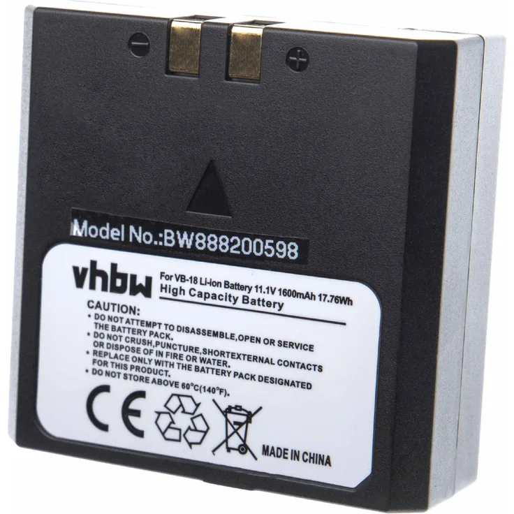 vhbw Akku Ersatz für Godox VB18, VB19 für Blitzgerät, Kamera-Blitz (1600mAh, 11,1V, Li-Ion)