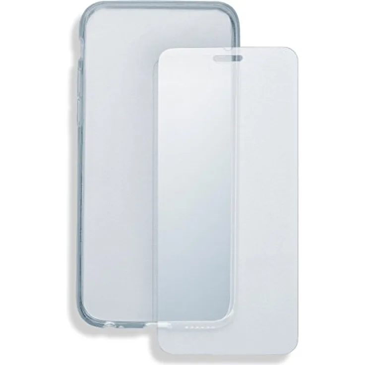 4smarts 360° Protection Set Samsung Galaxy A6 Plus (2018) transparent - Rundumschutz für Dein Handy - Schutzhülle und Schutzglass