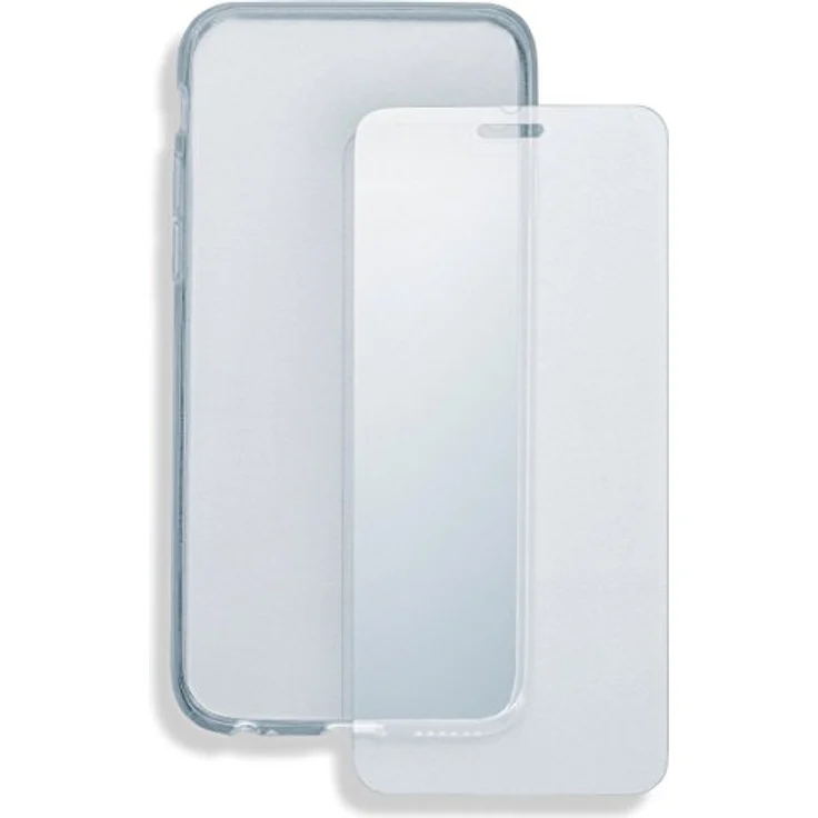 4smarts 360° Protection Set Samsung Galaxy A6 Plus (2018) transparent - Rundumschutz für Dein Handy - Schutzhülle und Schutzglass