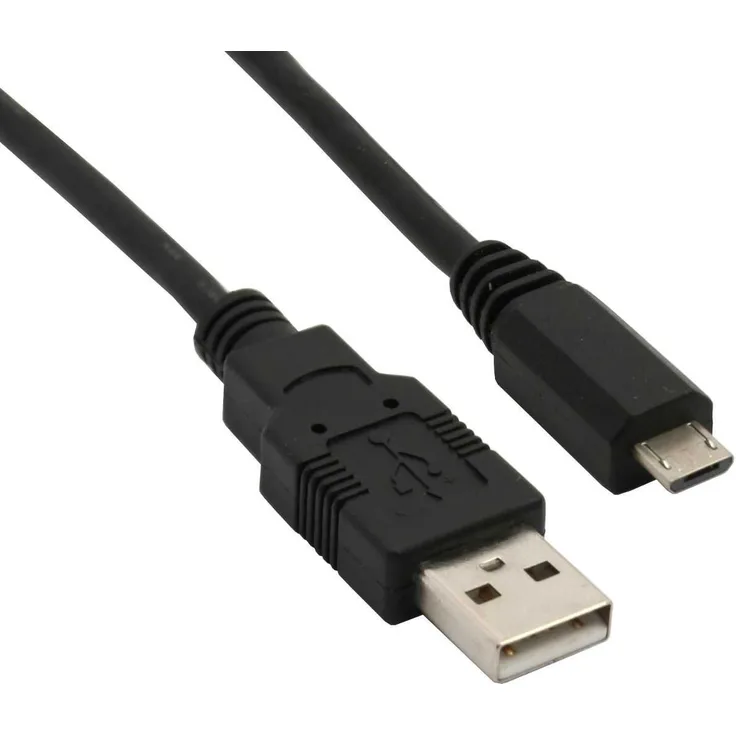 Sharkoon 4044951015474 - USB Kabel (0,5 m, USB A, Micro-USB B, 2.0, Male Connector-Male Connector, Schwarz)