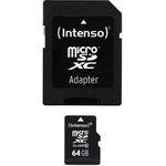 Intenso Micro SDXC 64GB Class 10 Speicherkarte inkl. SD-Adapter