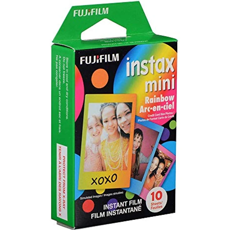 Fujifilm Instax Mini Instant Film, Regenbogen, Einzelpackung – Bild 1