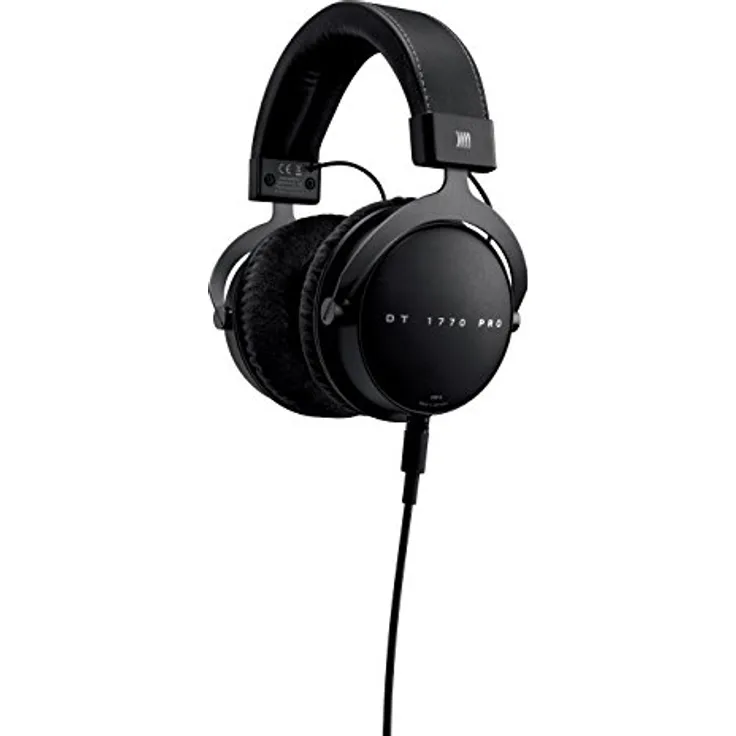 beyerdynamic DT 1770 PRO Over-Ear-Studiokopfhörer in schwarz. Geschlossene Bauweise, steckbares Kabel