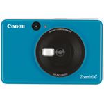 Canon Zoemini C Sofortbildkamera digital 5 MP (Sofortdruck, Sucher, Blitzlicht, Micro SD Kartenslot, Selfie Spiegel (11x8 mm), 5 x 7,6 cm Aufkleber, ZINK Druck tintenfrei), blau