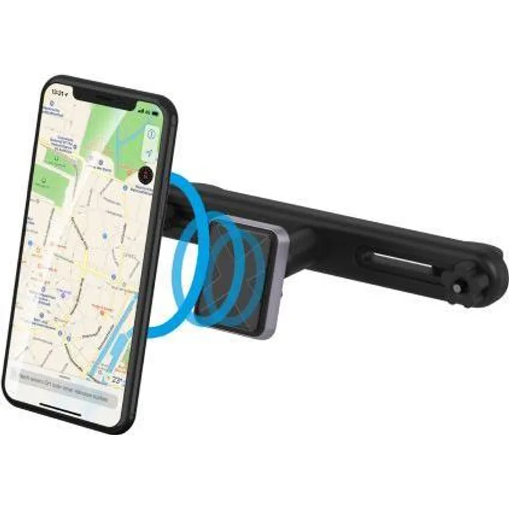 Xlayer magfix KFZ-Halterung für die Kopfstütze, Handyhalter fürs Auto zur Befestigung an der Kopfstütze für Smartphone und Tablet, Auto Zubehör, Schwarz
