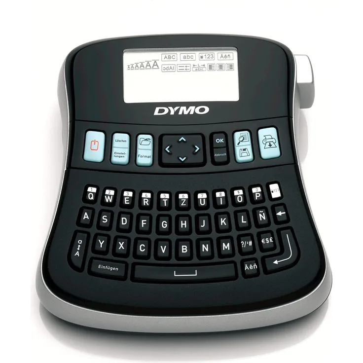 Dymo LabelManager 210D Tragbares Beschriftungsgerät, Etikettendrucker mit QWERTZ Tastatur, großem Grafikdisplay