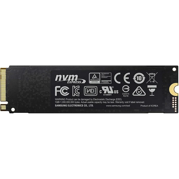 Samsung 970 EVO Plus MZ-V75S500BW - Solid-State-Disk - verschlüsselt - 500 GB - intern - M.2 2280 - PCI Express 3.0 x4 (NVMe) - Puffer: 512 MB - 256-Bit-AES - TCG Opal Encryption (MZ-V7S500BW) – Bild 3