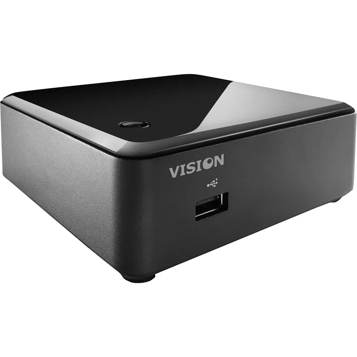VISION VMP-847-2-30-7HEN Media Player Desktop-PC (Intel Celeron 847, 1,1GHz, 2GB RAM, 30GB HDD, Win 7 HP)