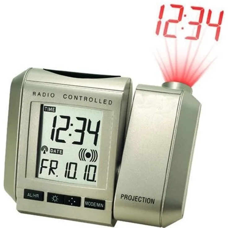 Technoline, Projektionswecker WT 535 mit Funkuhr, Innentemperaturanzeige und Datumsanzeige