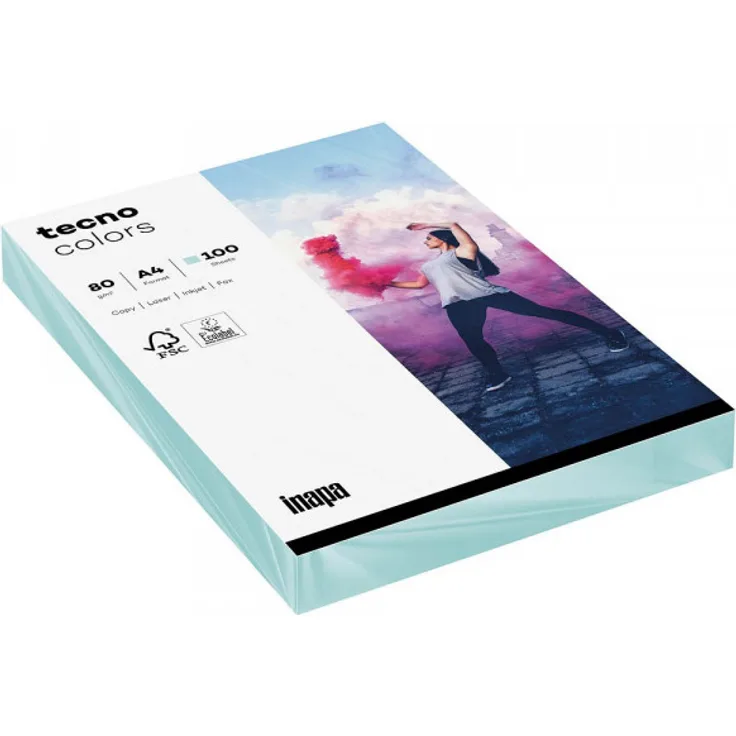 tecno Kopierpapier colors hellblau DIN A4 80 g-qm 100 Blatt