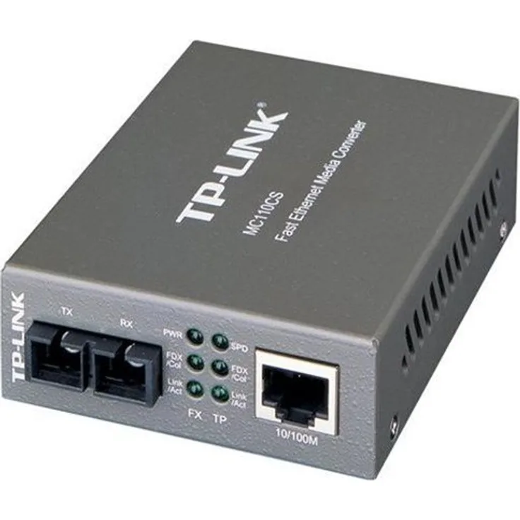 TP-LINK Fast-Ethernet-Medienkonverter(SC, Singlemode), verkabelt, 1310 nm, 20000 m, 0 - 40 °C, -40 - 70 °C, 10 - 90