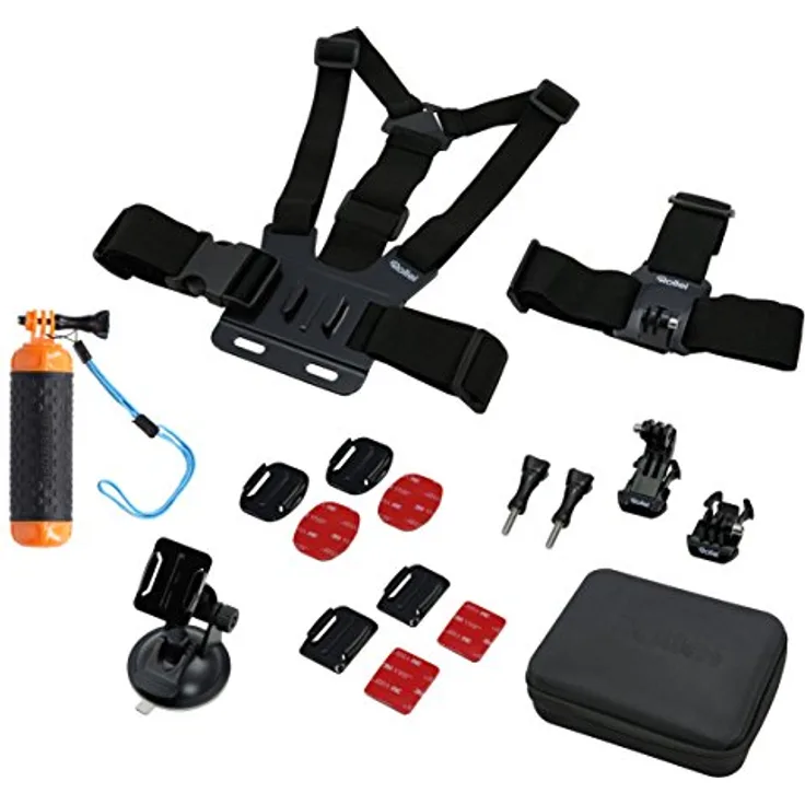 ROLLEI 21642 Sport, Actioncam Zubehör Set, Mehrfarbig, passend für Rollei Actioncams und Gopro Kameras