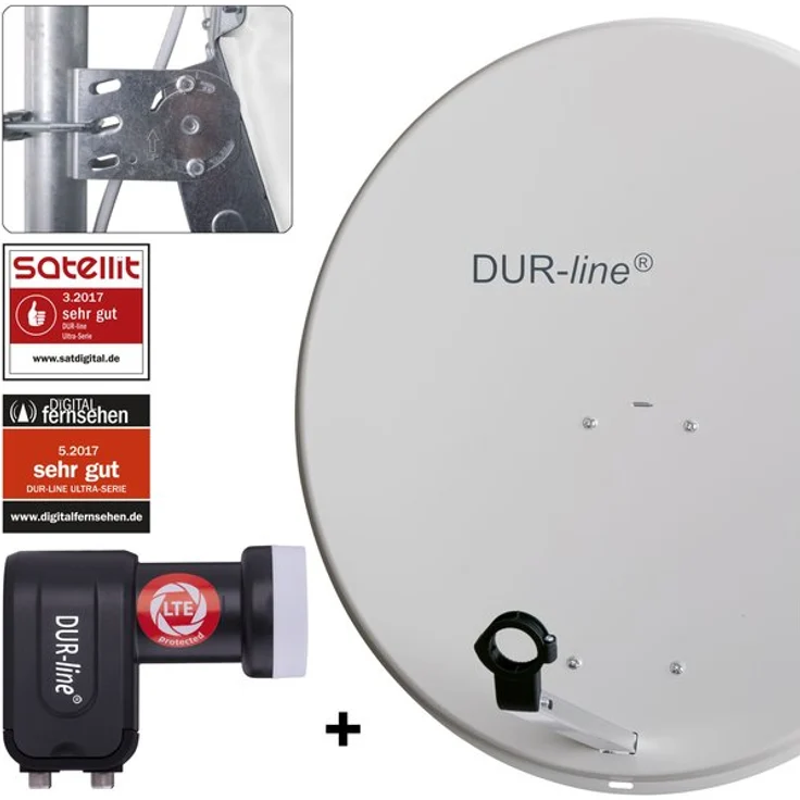 DUR-line MDA 80 G + +Ultra Twin LNB - 2 TN LNB Set – Bild 1