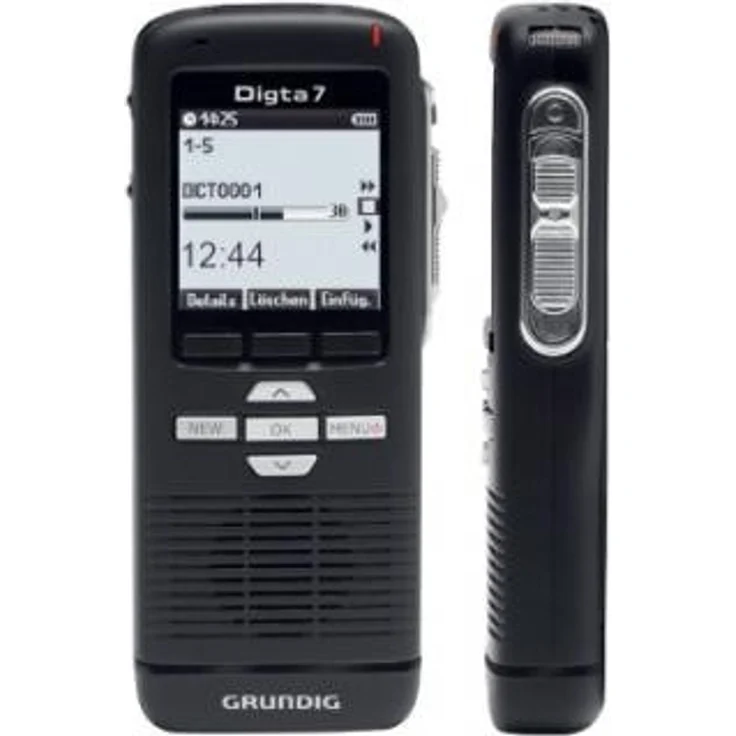Grundig Digitales Diktiergerät Digta 7 (PDM7020-12), Handdiktiergerät inklusive Diktiersoftware, 160 x 160 pixels