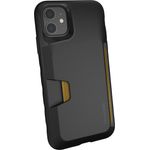 Silk Smartish Apple iPhone 11 (6.1'') Wallet Hülle - Q Kreditkartentasche [Schlanke Handyhülle I Grip Cover Bumper] - Wallet Slayer Vol. 1'' - Black Tie Affair (SLK-VT19M-BLACK)