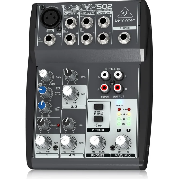 Behringer XENYX 302USB 5-Input Mixer mit XENYX Mic Preamp und eingebautem USB Audio Interface – Bild 1