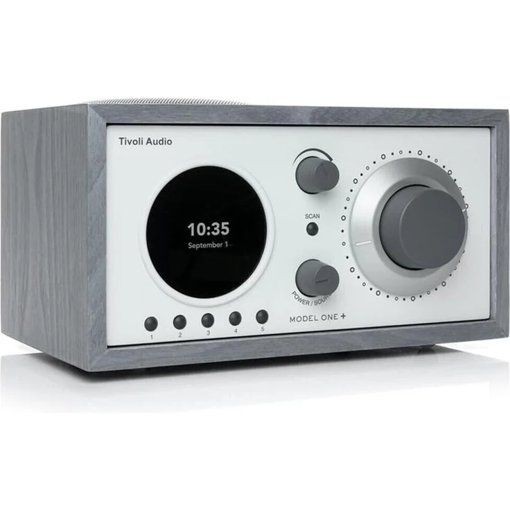 Tivoli Audio Model One + Grau-Weiß Radiowecker, weiß, grau – Bild 2