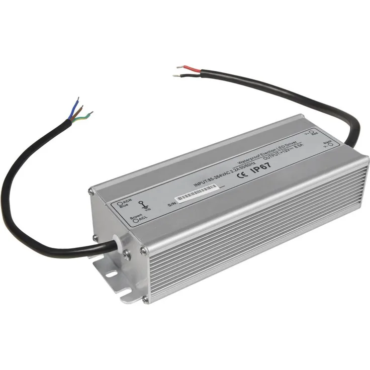 LED-Trafo McShine elektronisch IP67 1-100W Ein 85~264V Aus 12V wasserfest