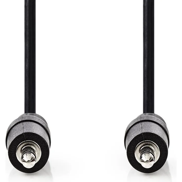 Nedis Stereo-Audiokabel | 3.5 mm Stecker | 3.5 mm Stecker | Vernickelt | 1.00 m | rund | Schwarz | Aufhänger
