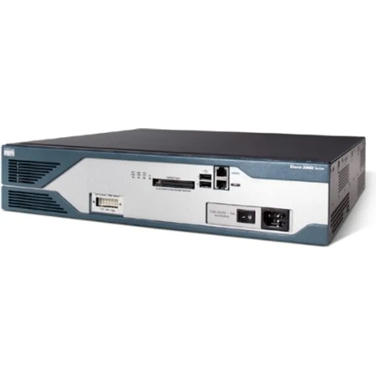 Cisco 2851 - Kabelrouter (Gigabit Ethernet, 10/100/1000Base-T(X), 10,100,1000 Mbit/s, 128-bit AES,192-bit AES,256-bit AES,3DES,des, Cisco IOS, 64 MB)