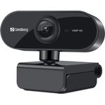 Sandberg USB Webcam Flex - Web-Kamera - Farbe - 2 MP - 1920 x 1080 - 1080p - feste Brennweite - Audio - USB2.0 (133-97)