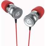 KLIM Fusion In-Ear Kopfhörer mit Memory Foam rot