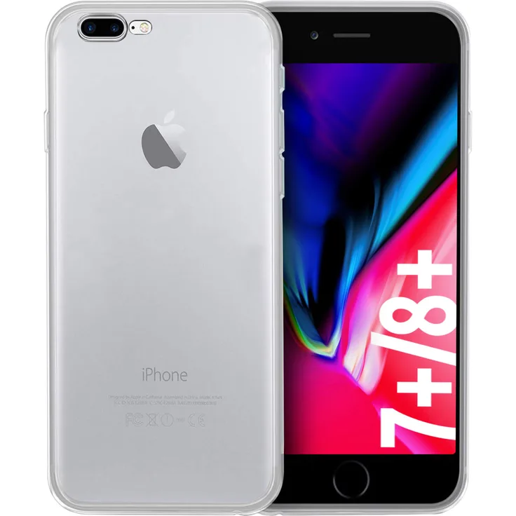 smart engineered Transparente Hülle, geeignet für Apple iPhone 7 Plus/8 Plus, Handy-Schutzhülle, transparent