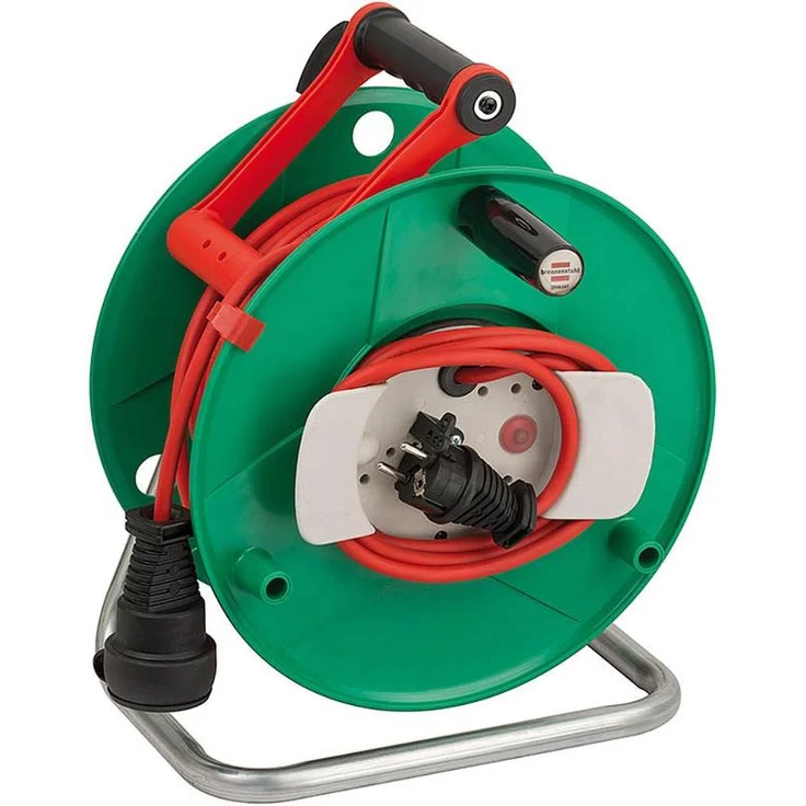 Brennenstuhl Garant G IP44 Gartenkabeltrommel (Kabeltrommel für Rasenmäher mit 38+2m Kabel in rot, Spezialkunststoff, kurzfristiger Einsatz im Außenbereich, Made in Germany) – Bild 1