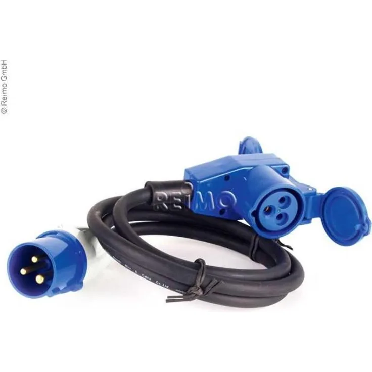 Adapterkabel E Stecker-E Winkelkupplung mit Steckdose