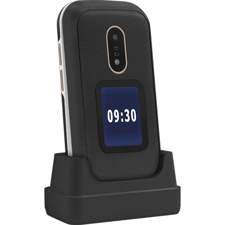 Doro 6060 - GSM Mobiltelefon im eleganten Klappdesign (3 MP Kamera, 2,8 Zoll (7,11cm) Display, GPS, Bluetooth) schwarz – Bild 2