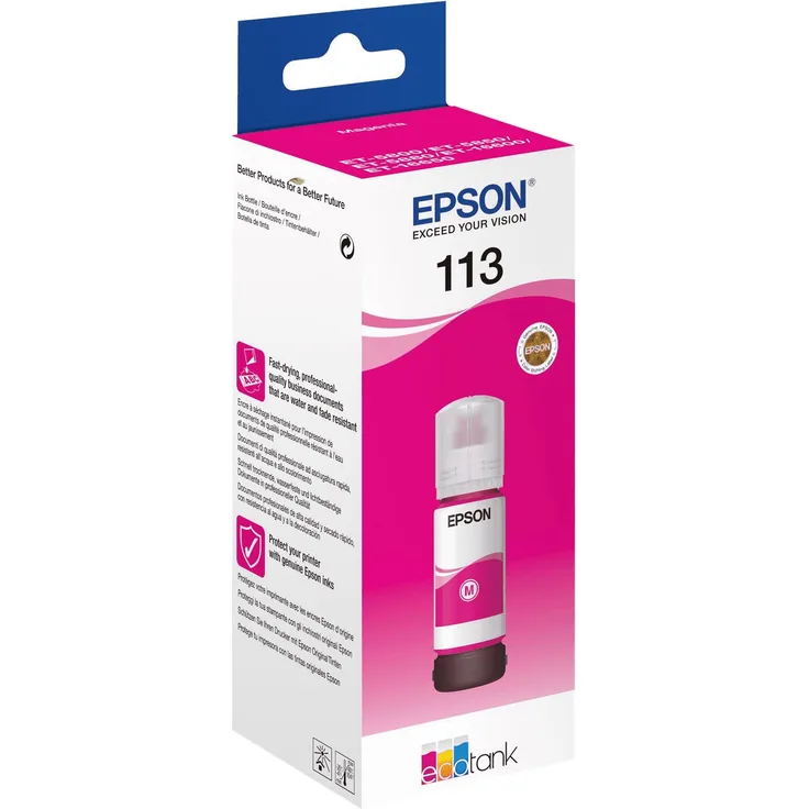 Epson C13T06B340 Tinte Magenta 70ml 6000 Seiten Flasche EcoTank 5800 pigmentiert