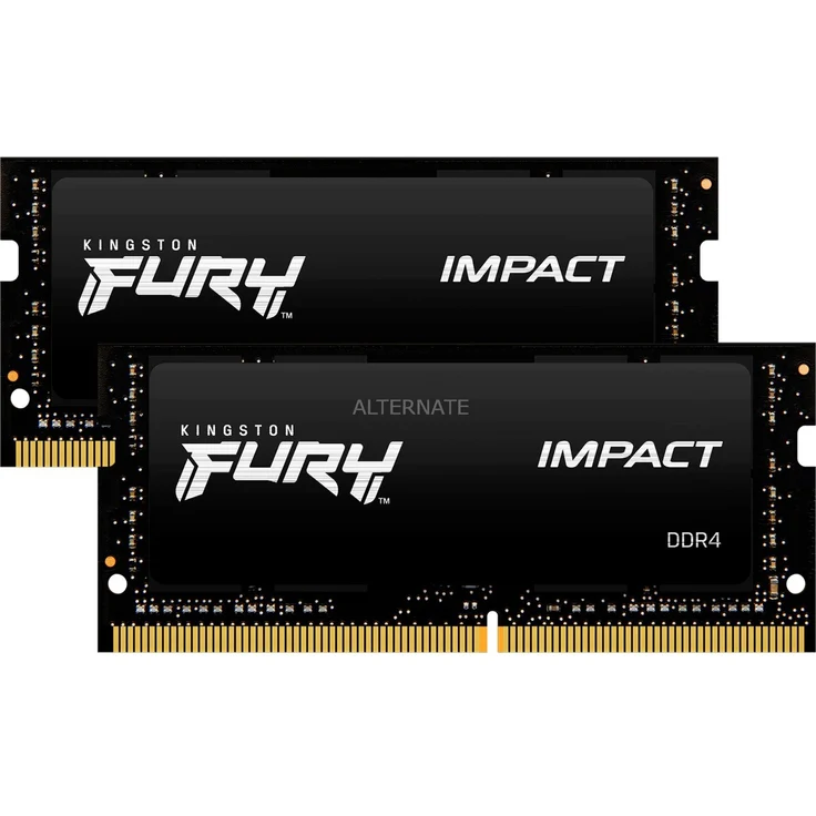 Kingston FURY SO-DIMM 16 GB DDR4-3200 Kit Arbeitsspeicher, schwarz - Preisvergleich – Bild 1