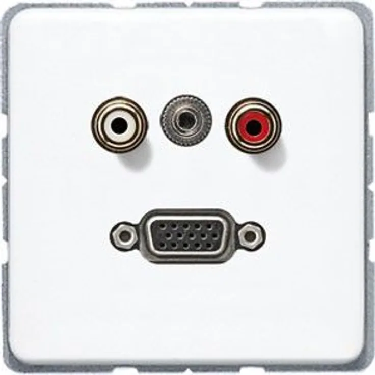Jung macd1072ww ? Platte Cinch Audio Cinch-RCA-VGA Weiß Alpin