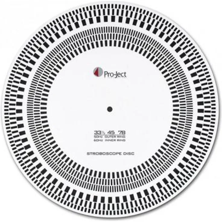 Pro-Ject Strobe it - Stroboskop Scheibe inkl. Überhangschablone