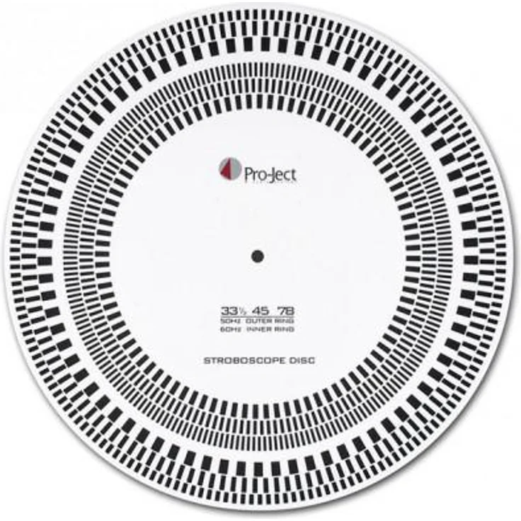 Pro-Ject Strobe it - Stroboskop Scheibe inkl. Überhangschablone – Bild 1