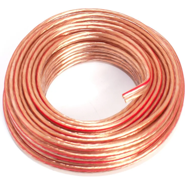 Lautsprecherkabel 2x1,50mm2 - 10m - transparent - CCA - Audiokabel - Boxenkabel