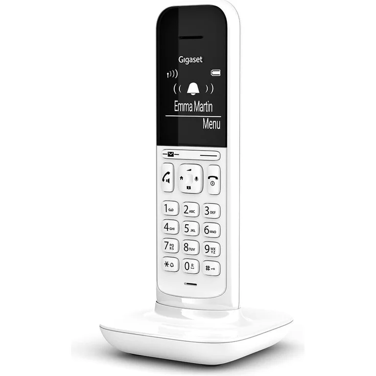 Gigaset CL390HX Universal Mobilteil, Design Telefon, geeignet für FRITZ!Box und HD Voice Freisprechfunktion, schnurloses DECT Telefon mit großem Grafik Display, Lucent White, VoIP-Telefon, weiß – Bild 8