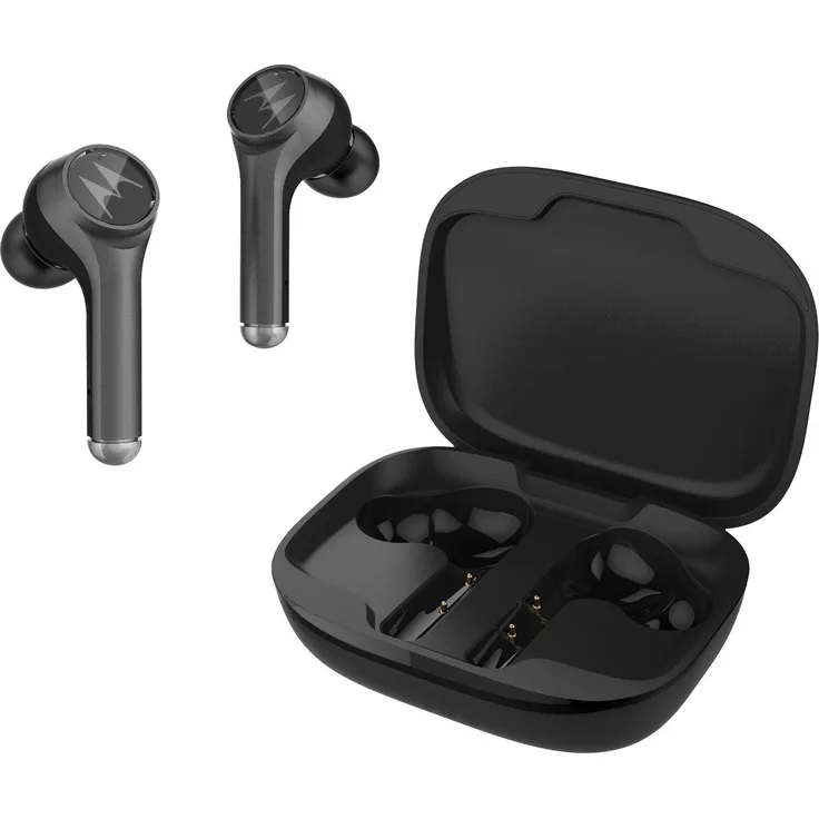 Motorola VerveBuds 800 - Bluetooth in Ear Kopfhörer - Ladebox und Integriertem Mikrofon - 18Std. IP54 und Mono oder Dual-Headset mit Geräuschunterdrückung - Kompatibel mit Alexa, Siri und Google