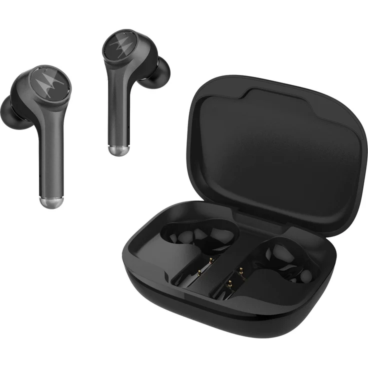 Motorola VerveBuds 800 - Bluetooth in Ear Kopfhörer - Ladebox und Integriertem Mikrofon - 18Std. IP54 und Mono oder Dual-Headset mit Geräuschunterdrückung - Kompatibel mit Alexa, Siri und Google
