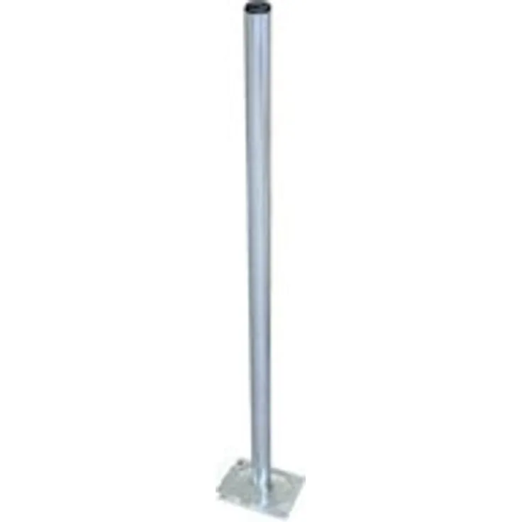 Skyrevolt Standfuß Stahl, Masthöhe 100cm, 38mm Antennenmast mit Fuß Platte Mast 100 cm